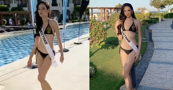 Đại diện Việt Nam mua bikini ở chợ, mang giày rộng thênh thang đi không vững thi áo tắm tại Miss Intercontinental 2021