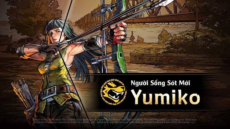 Xạ Thủ Tài Ba Yumiko gia nhập đội quân The Walking Dead: All-Stars