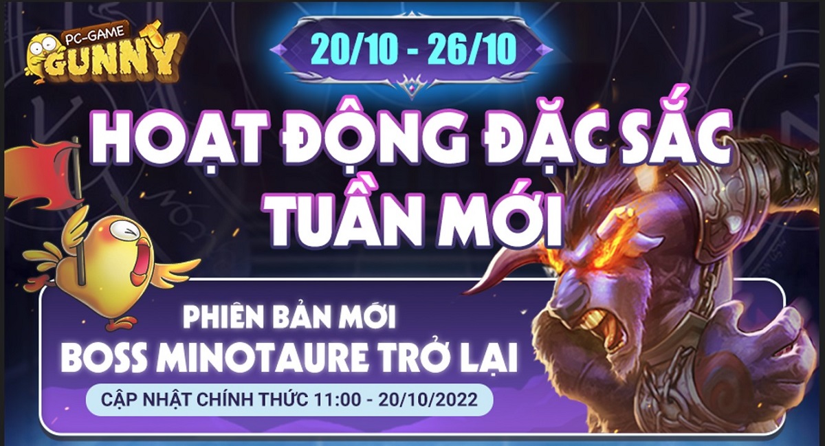 “Nỗi ám ảnh” của game thủ Gunny PC – boss Minotaure trở lại trong phiên bản mới 