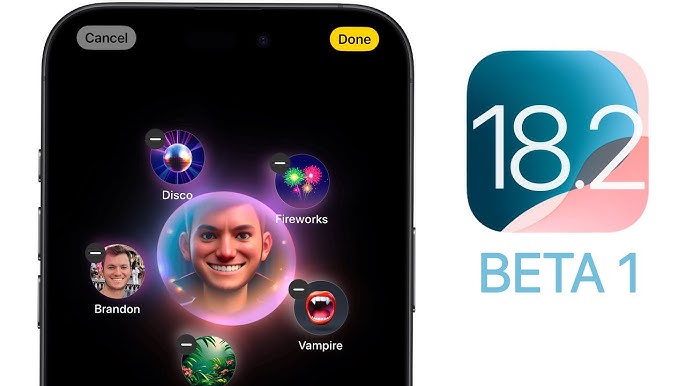 iOS 18.2 beta 'cập bến' với loạt tính năng Genmoji, Image Playground, ChatGPT, iPhone 16 Visual Intelligence,...