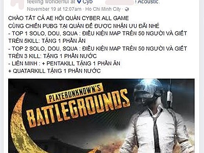 Các quán net chạy đua nhau mở các chương trình khuyến mại, game thủ giỏi được ăn uống free