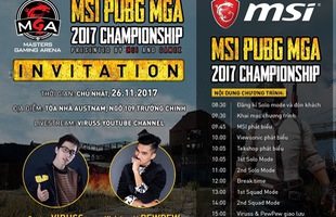 Tất tật thông tin bạn cần biết về ngày thi đấu “mưa phần thưởng” Chung Kết MSI GameK PUBG 2017