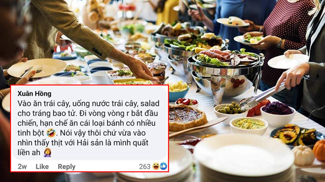 Dân mạng chia sẻ bí kíp đi tiệc buffet ăn được nhiều đồ mà không bị lỗ gây cười nghiêng ngả