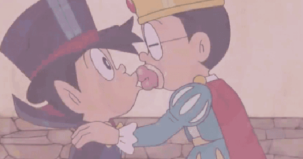 Chấn động nụ hôn đồng giới duy nhất ở Doraemon: Nobita 