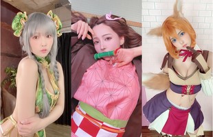 Yua Mikami làm vlog cosplay Kimetsu no Yaiba, 