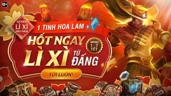 Mừng Tết Canh Tý – Hốt Lì Xì với 1 Tinh Hoa Lam cùng Lì Xì Đầu Năm từ 22:00 24/01 đến 31/01