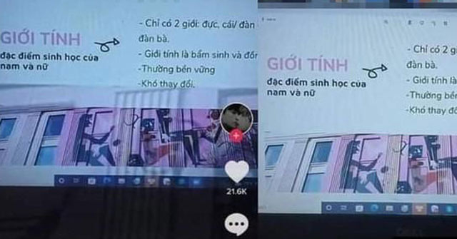 Nữ sinh lên TikTok 