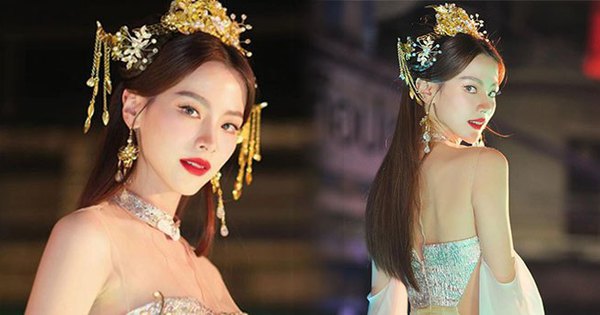Nữ thần Baifern Pimchanok “đại náo” đường phố Thái Lan dịp Tết: Lên đồ Trung hoa lộng lẫy, đẹp chấp cả đèn flash