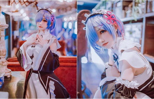 Đắm mình trước bộ cosplay cô nàng Rem trong Re:Zero, có cô hầu gái như này thì ở nhà cũng mãn nguyện