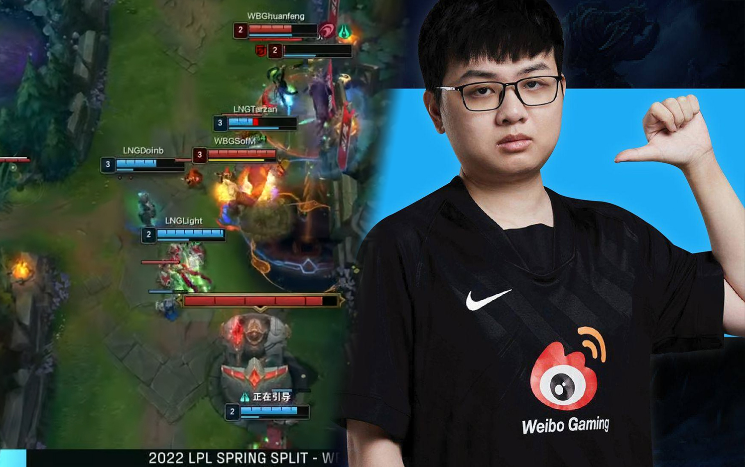 Đem ‘Lee Sin TikTok’ vào game, SofM giúp Weibo Gaming 'đu đỉnh' LPL Mùa Xuân 2022