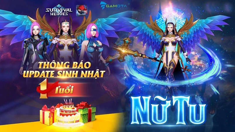 Survival Heroes tưng bừng update 1 tuổi, tặng miễn phí skin siêu phẩm