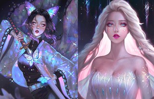 Công chúa Disney và dàn nhân vật anime đẹp lung linh qua loạt fan art đậm chất huyền huyễn