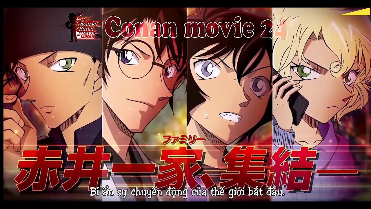 Detective Conan: The Scarlet Bullet sẽ phát hành với số lượng rạp chiếu kỉ lục