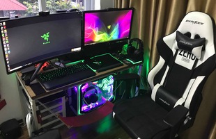 Góc chơi game của fan cuồng 'rắn xanh', toàn đồ Razer từ đầu tới cuối