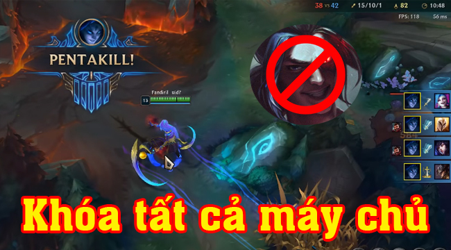 LMHT: Kayn bất ngờ bị khóa lại trên máy chủ toàn thế giới vì dính bug khủng