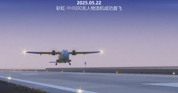 Trung Quốc ra mắt máy bay không người lái chở hàng cực khủng: Bay 1.500km, chở hơn 1 tấn, được ví như “xe bán tải trên không”