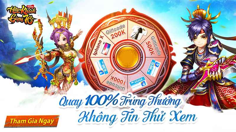 Game thủ có cơ hội săn lùng iphone X khi truy cập landing Hiệp Khách Giang Hồ Mobile