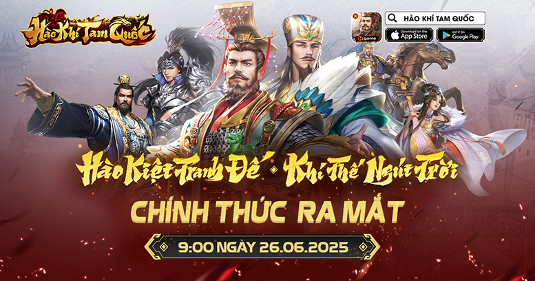 Game mobile Hào Khí Tam Quốc tặng iPhone 16 Pro Max cho game thủ đứng Top BXH Vinh Danh