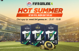 Garena ra mắt sự kiện hè cho FIFA Online 4: Tặng 1 triệu BP, thẻ cầu thủ vàng