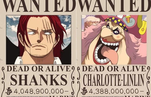 One Piece: 4 lý do giải thích tại sao mức truy nã của Shanks lại thấp hơn 2 Tứ Hoàng Kaido, Big Mom