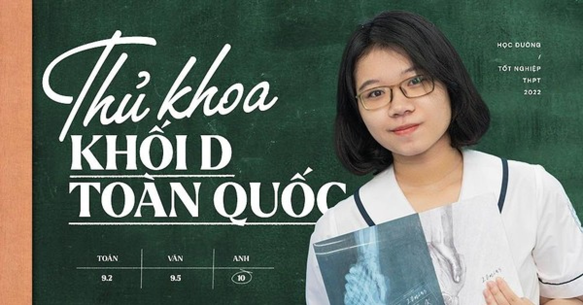 Thủ khoa khối D toàn quốc đến từ Hải Phòng: Từng đoạt huy chương Vàng Toán quốc tế