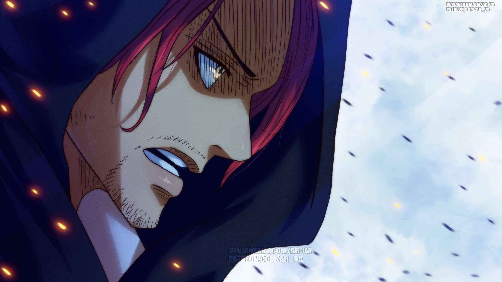 One Piece 1054 Spoiler: Shanks xuất hiện ngoài khơi Wano, quốc vương của Alabasta bị ám sát