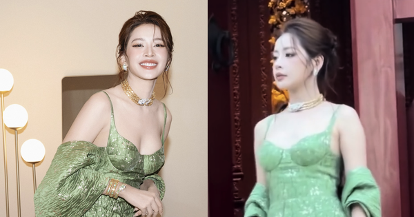 Chi Pu diện váy khoe vòng 1 lấp ló giữa dàn sao quốc tế, visual sáng bừng nhưng qua cam thường ra sao?