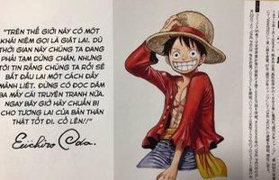 Tác giả Oda của One Piece khuyên fan ngừng đọc truyện lại mà hãy chuẩn bị cho tương lai của mình đi