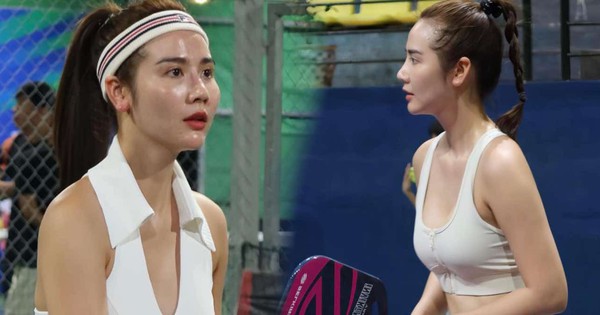 Huyền Lizzie đi chơi pickleball hàng ngày, chụp ảnh liên tục, tập lúc nào?