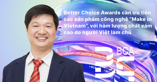 PGS.TS Lê Hoàng Sơn: Better Choice Awards cần ưu tiên các sản phẩm công nghệ “Make in Vietnam”, với hàm lượng chất xám cao do người Việt làm chủ
