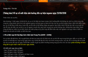 CF Legends: Hoàn tất khắc phục sự cố và bồi thường cho game thủ