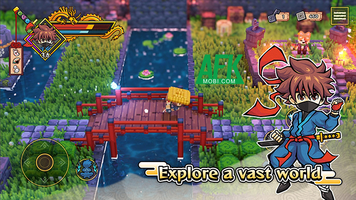 Hóa thân nhẫn giả trong game hành động nhập vai phiêu lưu Katana Dragon Mobile