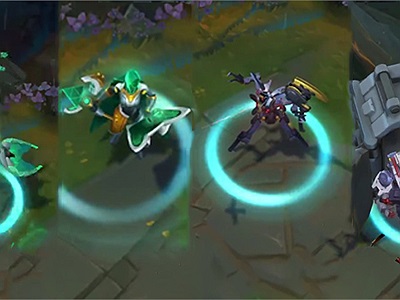 LMHT: Riot nhá hàng 4 trang phục mới: Nami và LeBlanc Siêu Máy Tính, Graves và Fiddlesticks Máy Móc