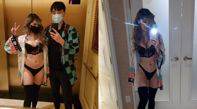 Bạn gái Doublelift khoe body siêu hot khi cosplay Kimetsu no Yaiba