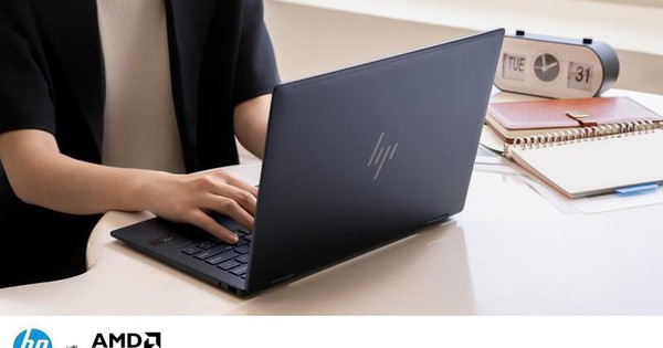 HP Envy X360 sở hữu tiềm năng vô hạn nhờ sức mạnh AI và bộ xử lý AMD RYZEN™