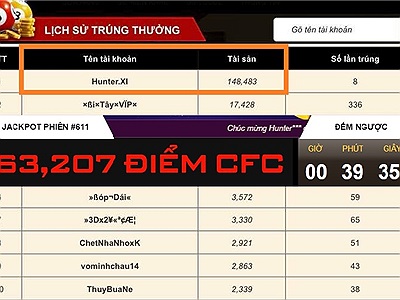 Đột Kích: Đã tìm ra người chơi trúng 30.000 Vcoin tại C-Lott chỉ tốn 25 điểm CFC