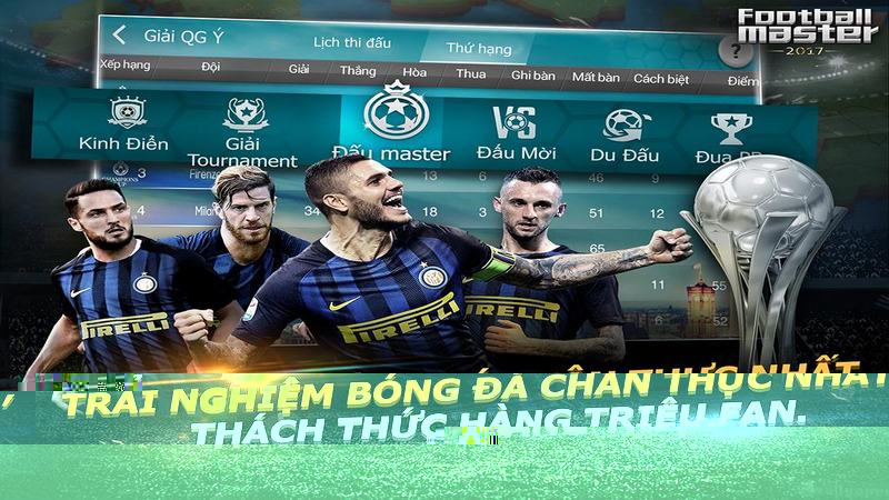 Football Master 2017 - Update mới mang hàng tá phần quà cho fan túc cầu