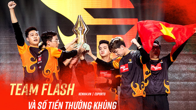 Tổng giá trị giải thưởng AIC Liên quân 2019: Team Flash nhận hơn 4,6 tỷ VNĐ