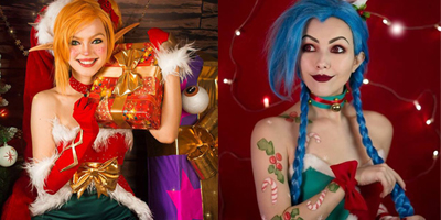 LMHT: Quẩy tung nóc với cosplay Jinx Yêu Tinh Giáng Sinh