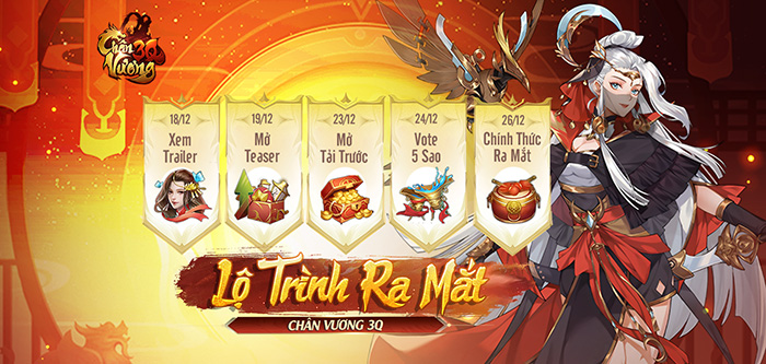 Vào vai Chủ Tướng trẻ tuổi tài cao trí lớn trong game Chân Vương 3Q