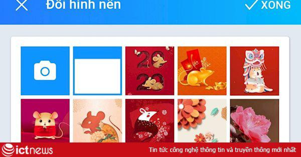 Hướng dẫn đổi nền Zalo chủ đề Tết Canh Tý