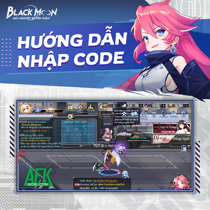 AFKMobi tặng nhiều gift code game mobile Hắc Nguyệt Quyền Thần DzoGame giá trị