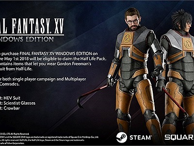 Trở thành nhân vật Gordon Freeman huyền thoại của Half-Life ngay trong tựa game Final Fantasy XV, ra mắt đầu tháng 3