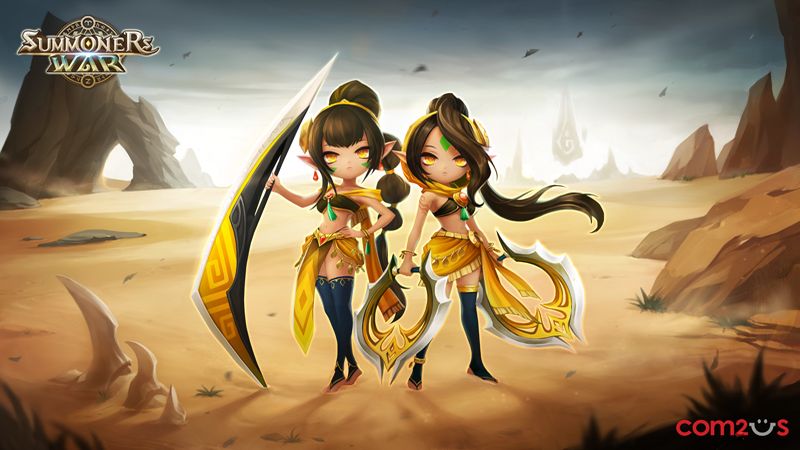 Hé lộ hai chị em song sinh đến từ sa mạc gây bão trong Summoners War