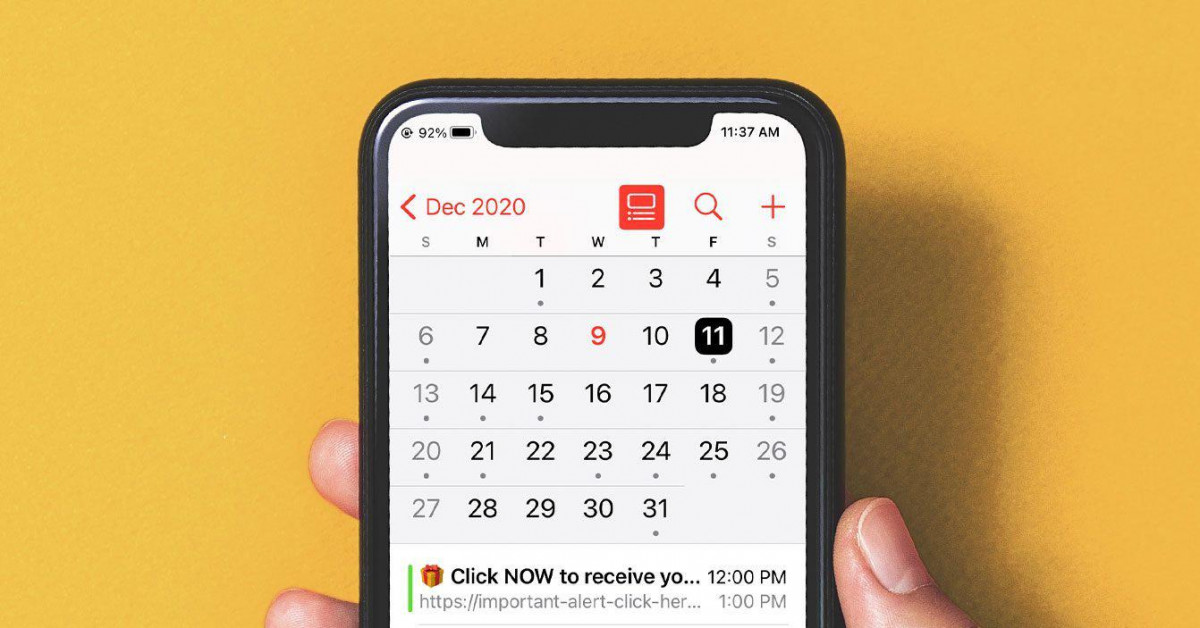 Cách loại bỏ virus lịch khỏi iPhone