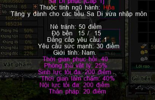 Chiêm ngưỡng 5 món đồ Tím chỉ số siêu khủng trong game Võ Lâm