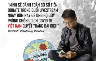 Cộng đồng mạng tán thưởng hành động đẹp của Bomman: dành toàn bộ tiền donate để ủng hộ chiến dịch chống Covid-19