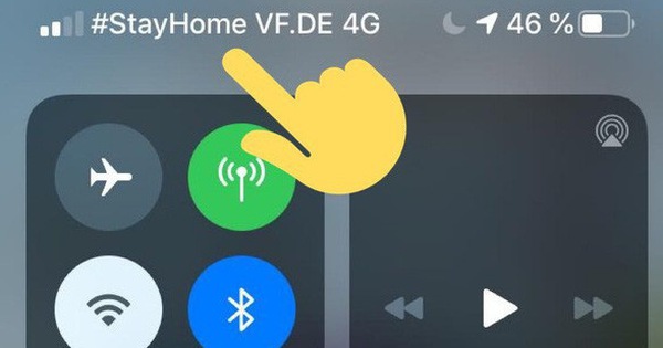 iPhone khắp thế giới bỗng hiện thông điệp “ở nhà” tránh dịch trên góc máy, thì ra tất cả là do nhà mạng