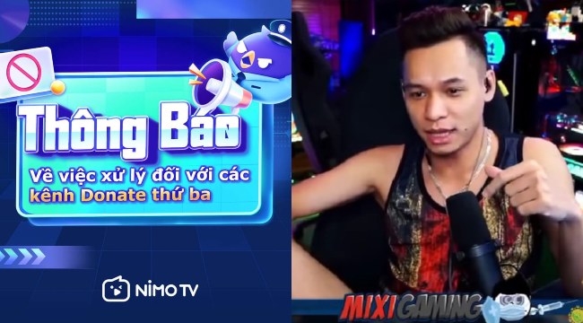 Độ Mixi, Thầy Giáo Ba lên tiếng về việc Nimo TV cấm kênh donate thứ ba