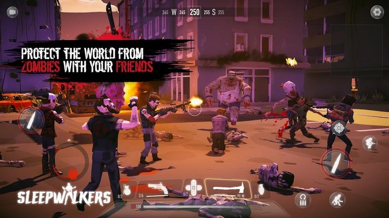 SleepWalkers Zombie War - Game sinh tồn phong cách Polygon mở đăng ký trước